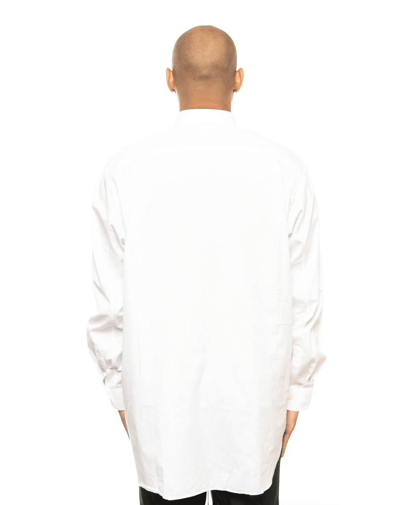 AZ-B004-051 Black Heart Patch Shirt White